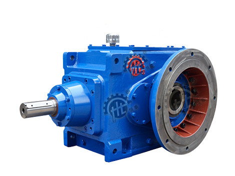 1.7-1200 RPM Output Speed Flange Foot Bevel Gear Reducer For Plastic Industry